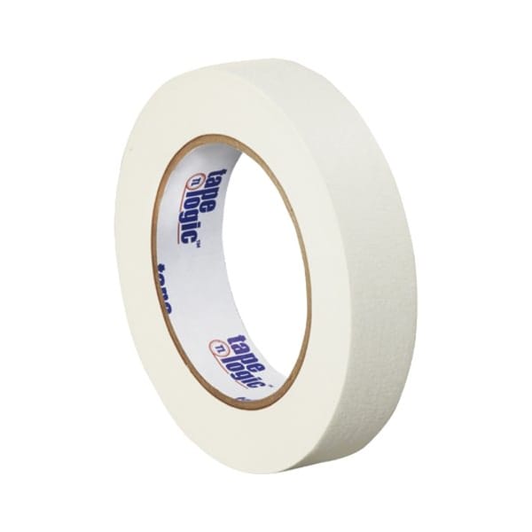 Tape Logic Masking Tape, 1x60 yd., White, PK12, 1" W x 60 yds L, White, 12 PK T93500312PKW - main